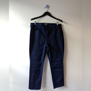 NYDJ Sheri Slim Lift X Tuck Jeans Dark Wash 14WP